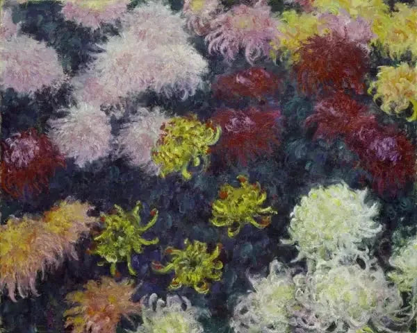 국화 무리 - Claude Monet