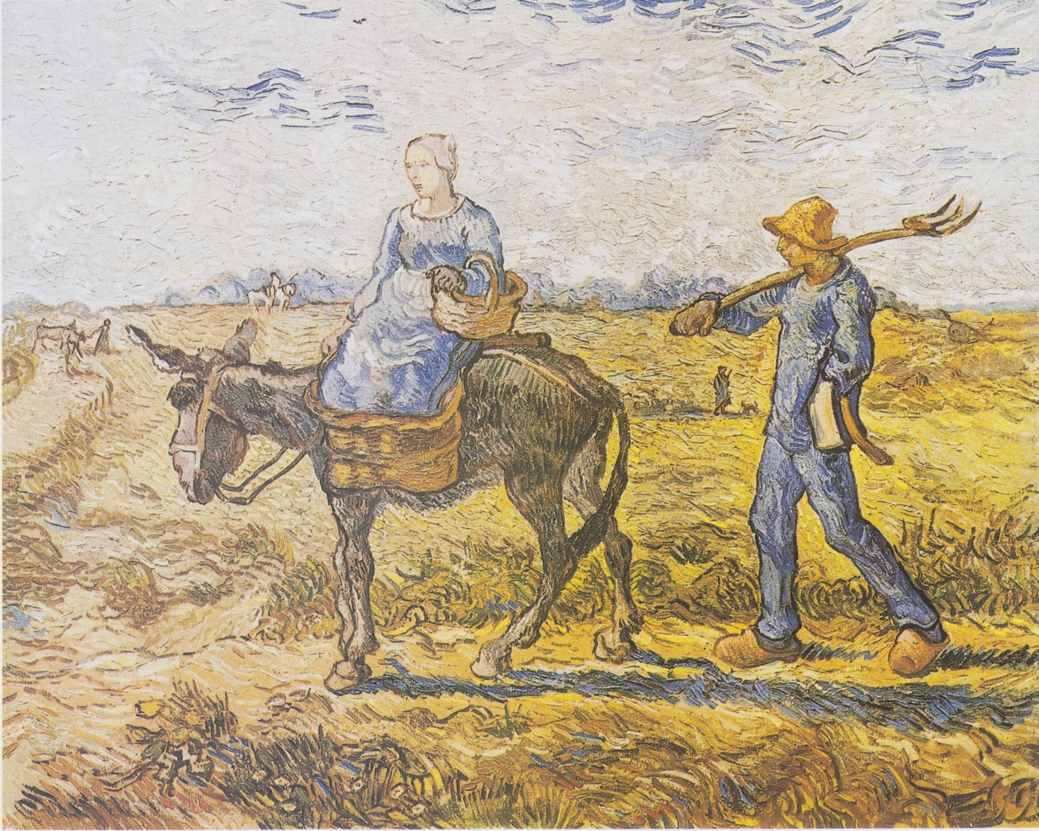 Matin, au travail, d’après Millet, de Vincent van Gogh, musée de l’Ermitage