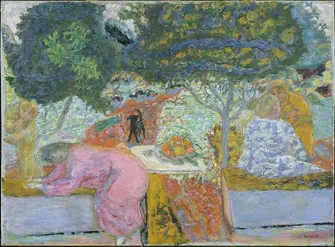 Matin dans le jardin à Vernonnet - Pierre Bonnard image 1 reproduction artisanale de tableau