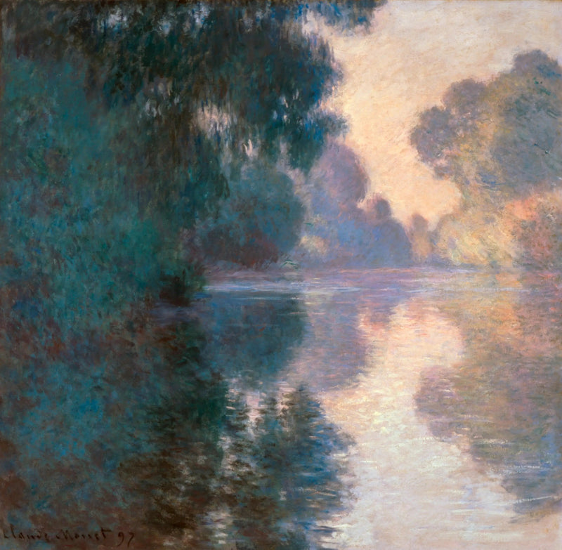 세느강의 아침, 좋은 날씨 - Claude Monet