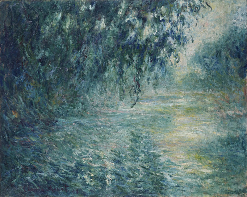 세느강의 아침, 비 오는 날 - Claude Monet