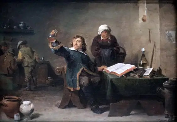 마을 의사가 소변 샘플을 검사하는 모습 - 데이비드 테니에르 더 쥬네

Source:
Médecin de village examinant un échantillon d'urine - David Teniers le Jeune