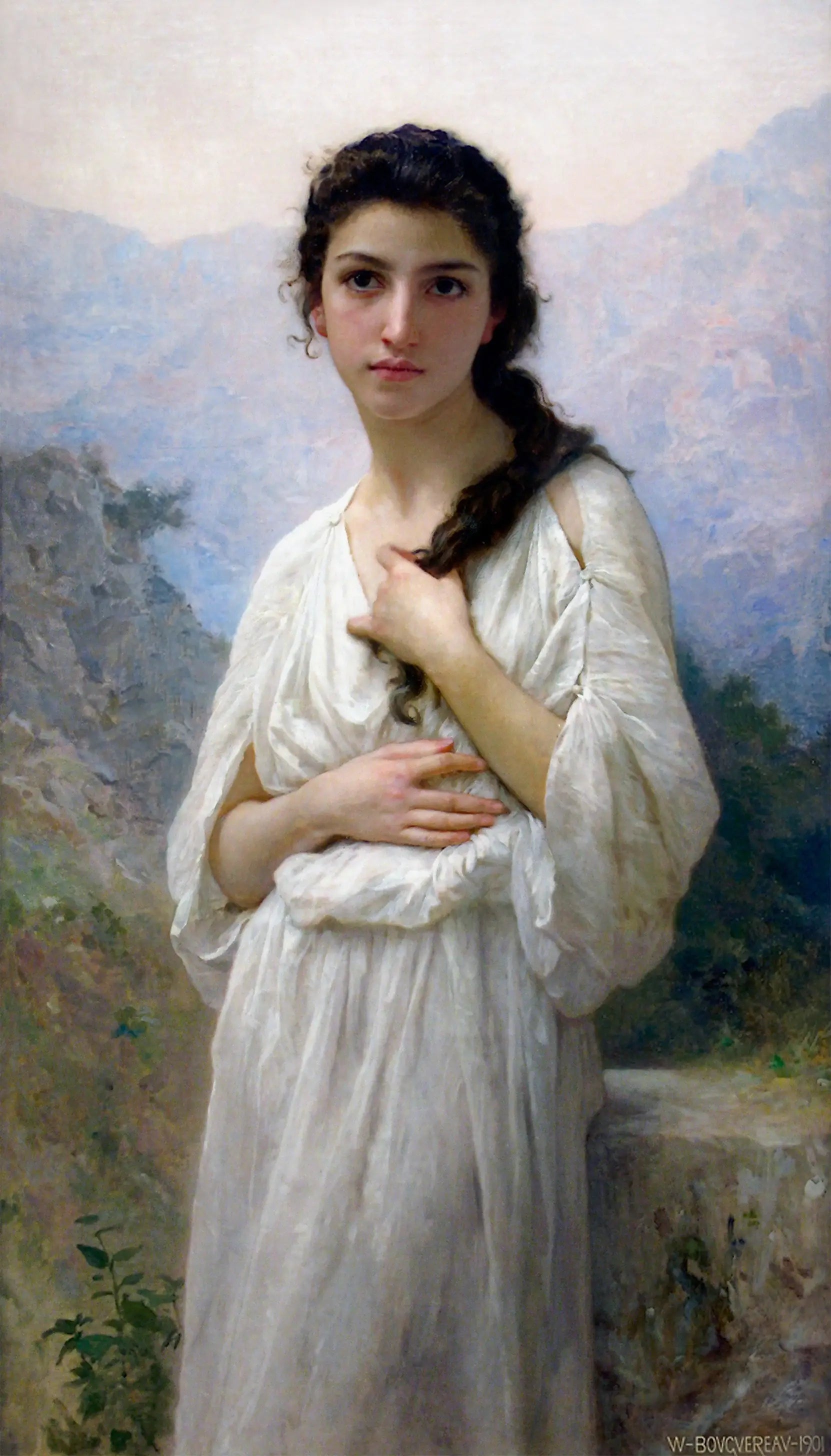 Méditation - Bouguereau image 1 reproduction artisanale de tableau