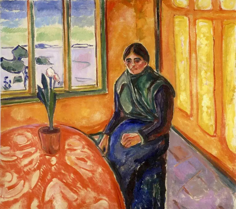 Reproduction du tableau « Mélancolie - Edvard Munch » par Alpha Reproduction en peinture à l’huile