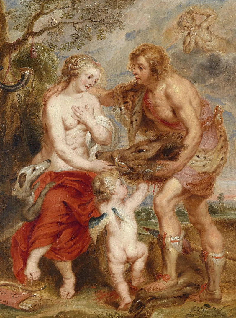메레아르가 아탈란테에게 칼리돈 멧돼지의 머리를 보여주는 모습, circa 1640 - 피터 폴 루벤스