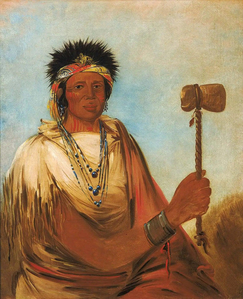 Men-són-se-ah, 왼손잡이, 전사 - 조지 캐틀린

Source:
Men-són-se-ah, main gauche, un guerrier - George Catlin