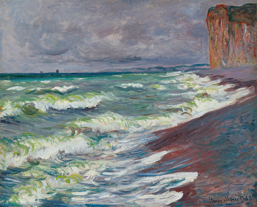 Pourville W718의 거친 바다 - Claude Monet
