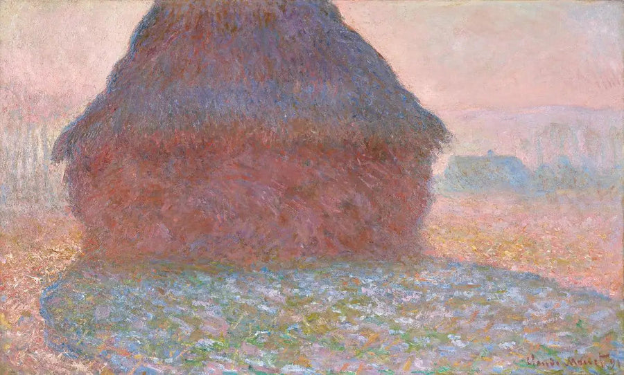 햇볕 아래의 곡물 더미 - Claude Monet