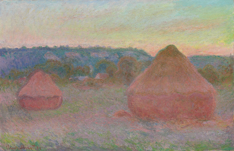 두 개의 맷돌, 해질녘, 가을 - Claude Monet
