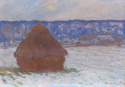 Reproduction du tableau « Meules, effet de neige - Claude Monet » par Alpha Reproduction en peinture à l’huile