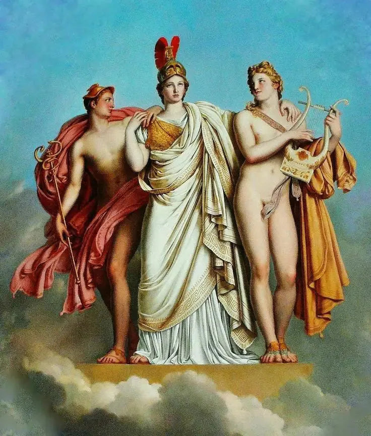 아폴론과 머큐리 사이의 여신 미네르바 - 앙리-루이 지로데

Source:
Minerve entre Apollon et Mercure - Anne-Louis Girodet