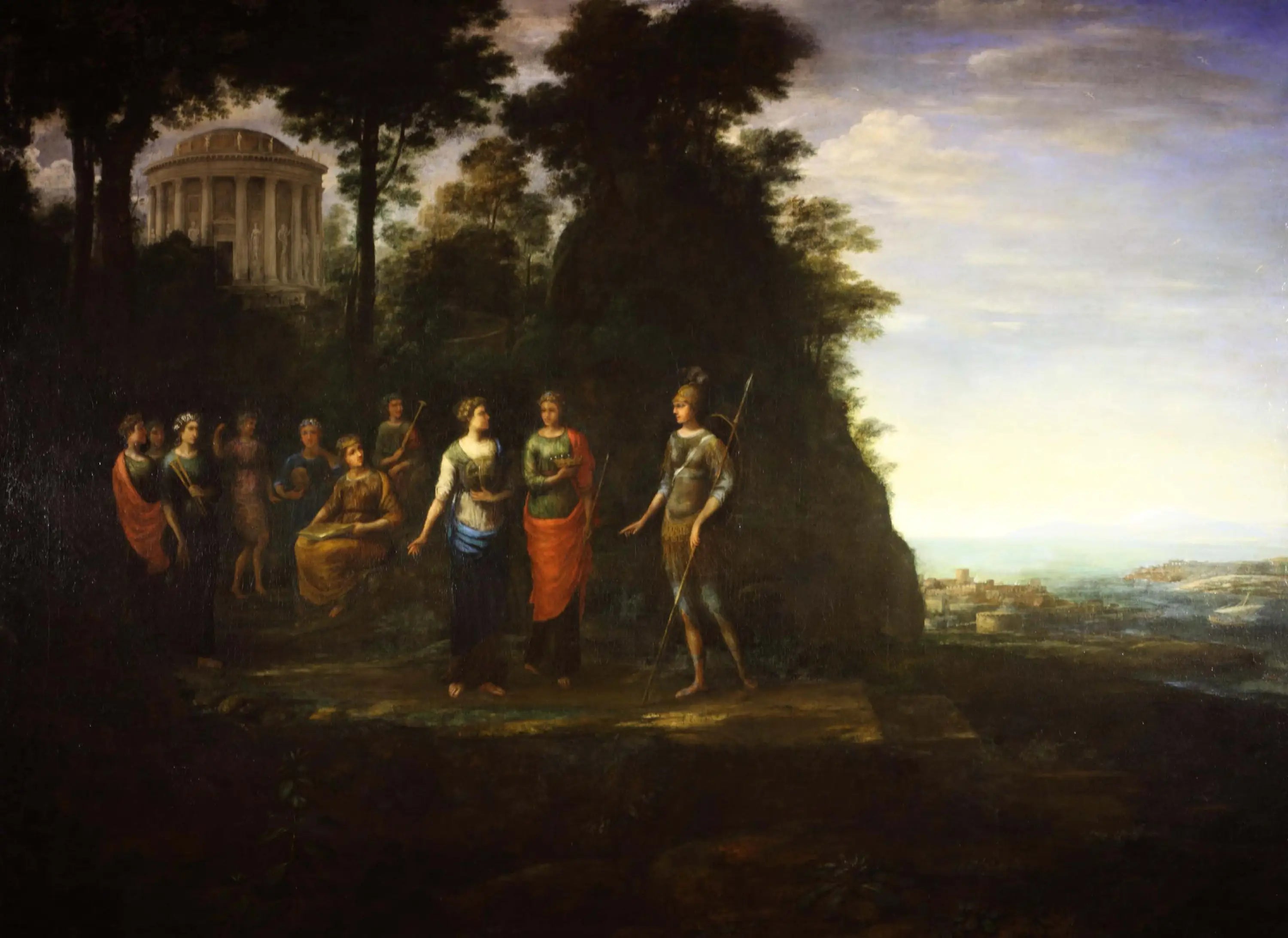 Minerve visitant les Muses sur le mont Parnasse - Claude Lorrain - Alpha Reproduction
