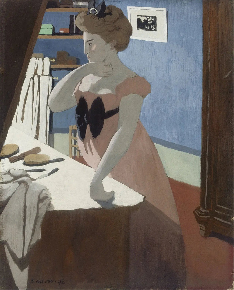 미시아 아 사 코이프스 - 펠릭스 발로통

Source:
Misia à sa coiffeuse - Félix Vallotton