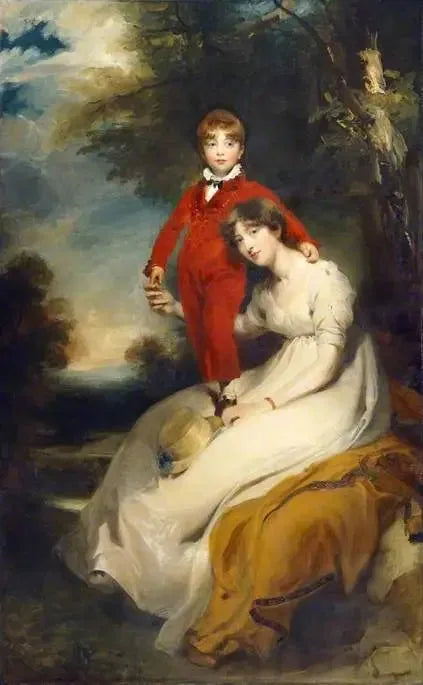 샤를 테루손 부인, 본명 사빈 로바르(1775-1814),와 그의 아들 샤를 테루손(1797-1856) - 토마스 로렌스