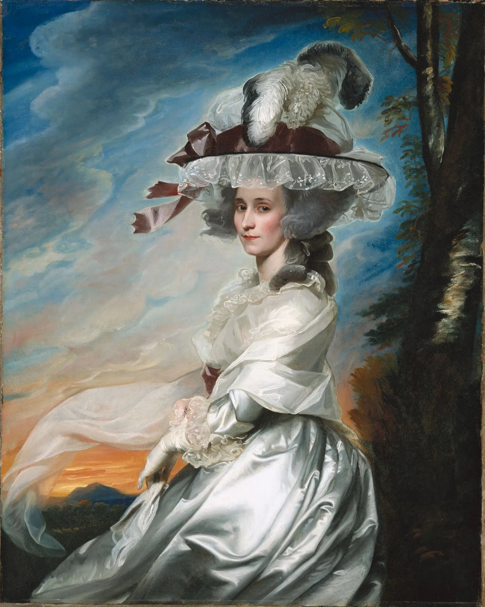 Mme Daniel Denison Rogers (Abigail Bromfield) - John Singleton Copley image 1 reproduction réalisée par Alpha Reproduction