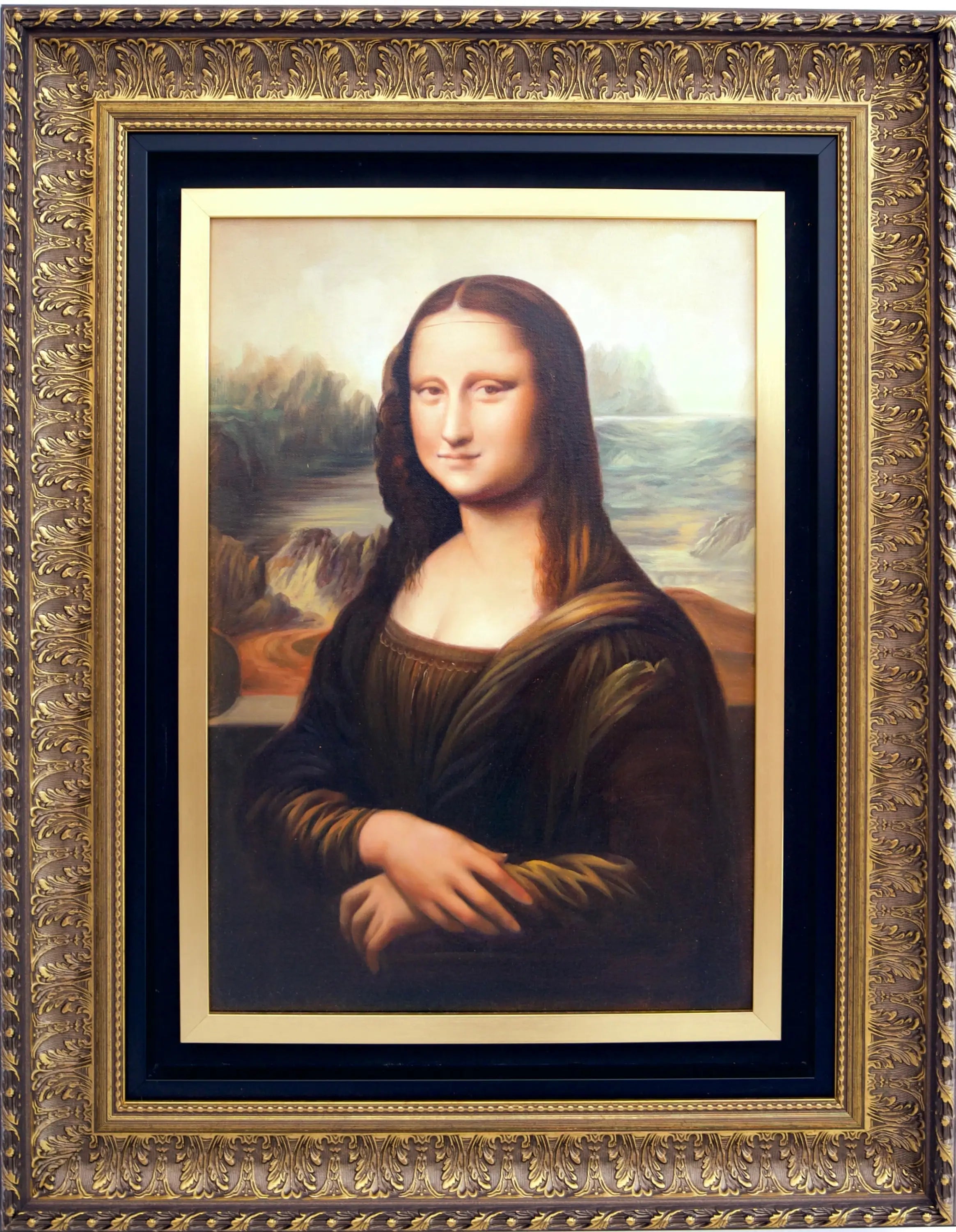 Mona Lisa - Alpha Reproduction | 45 X 65 cm image 5 copie de tableau peinte à la main