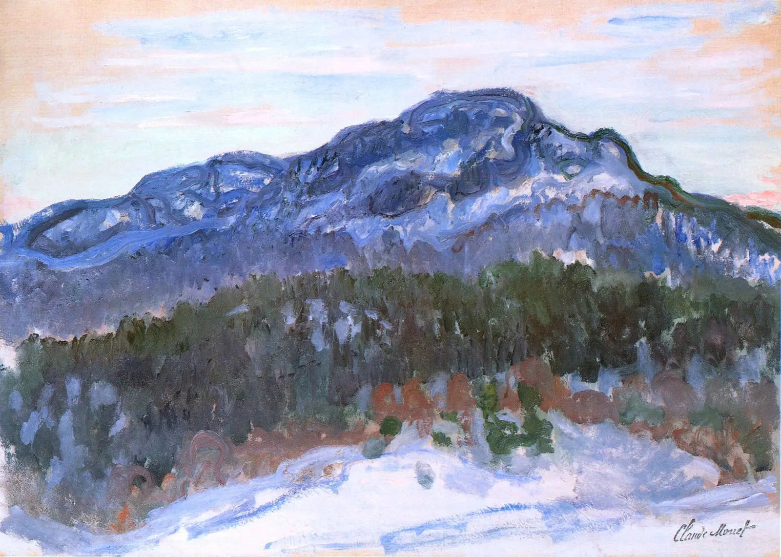 Montagne de Kolsås - Claude Monet - Alpha Reproduction