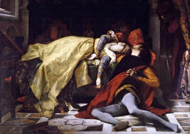프란체스카 데 리미니와 파올로 말라테스타의 죽음 - 알렉상드르 카바넬

Source:
Mort de Francesca de Rimini et de Paolo Malatesta - Alexandre Cabanel
