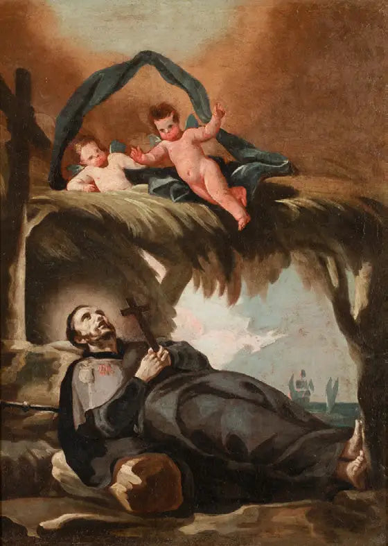 Mort de saint François Xavier - Francisco de Goya image 1 copie peinte à la main à l’huile