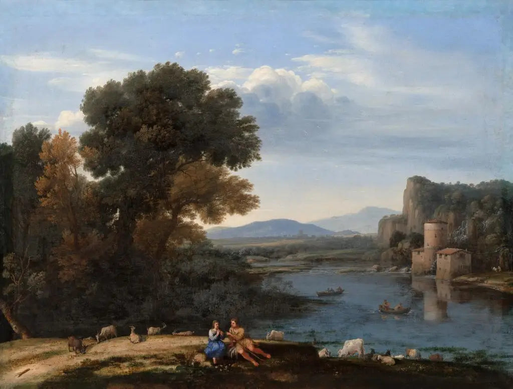 Moulin sur le Tibre - Claude Lorrain - Alpha Reproduction