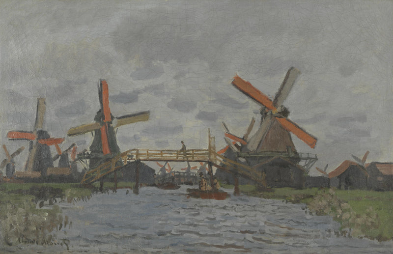 Zaandam W181 근처의 풍차 - Claude Monet