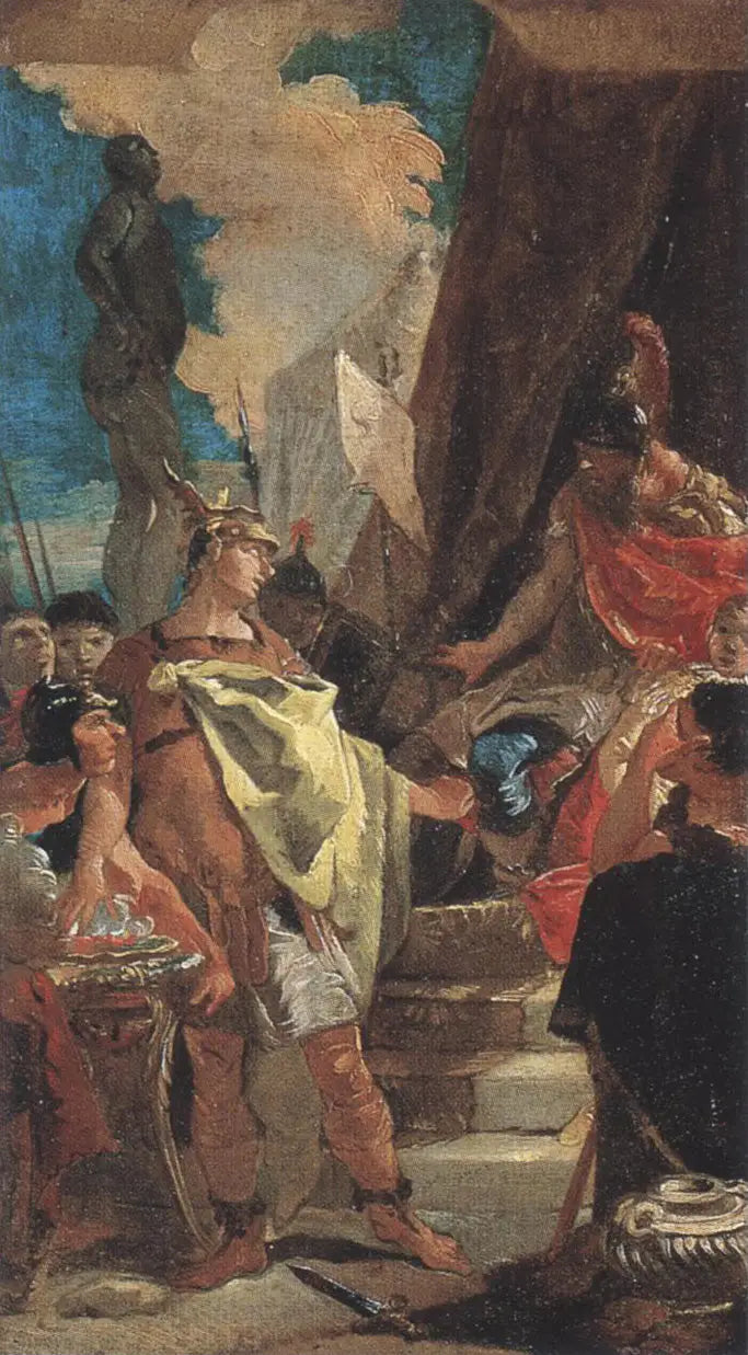 무키우스 스카이볼라와 포르셈나 - 조반니 바티스타 티에폴로

Source:
Mucius Scaevola et Porsenna - Giovanni Battista Tiepolo