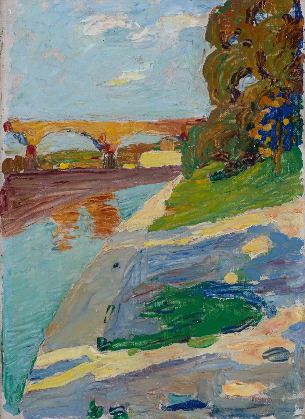 Munich - L'Isar - Vassily Kandinsky image 1 reproduction de peinture à l’huile