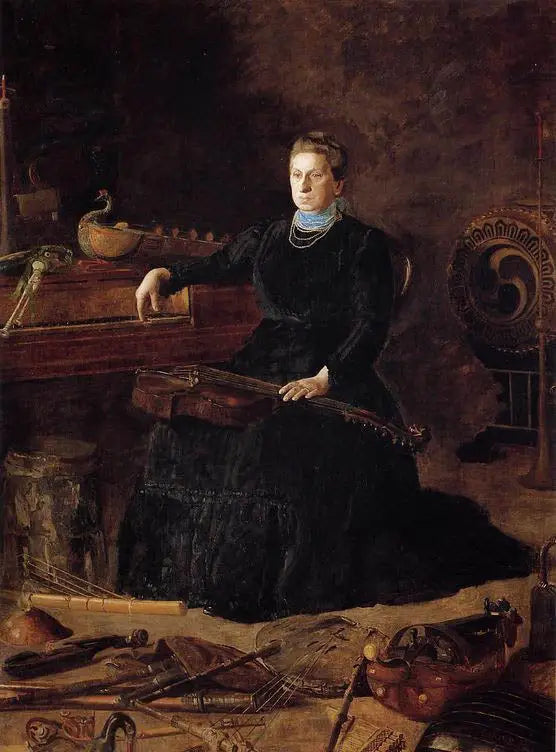 구식 음악 (Sarah Sagehorn Frishmuth 초상화) - Thomas Eakins