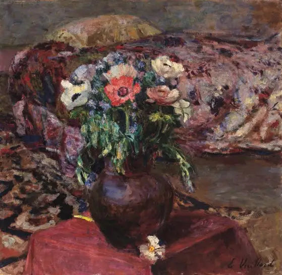 Myosotis et anémones - Édouard Vuillard image 1 reproduction réalisée par Alpha Reproduction