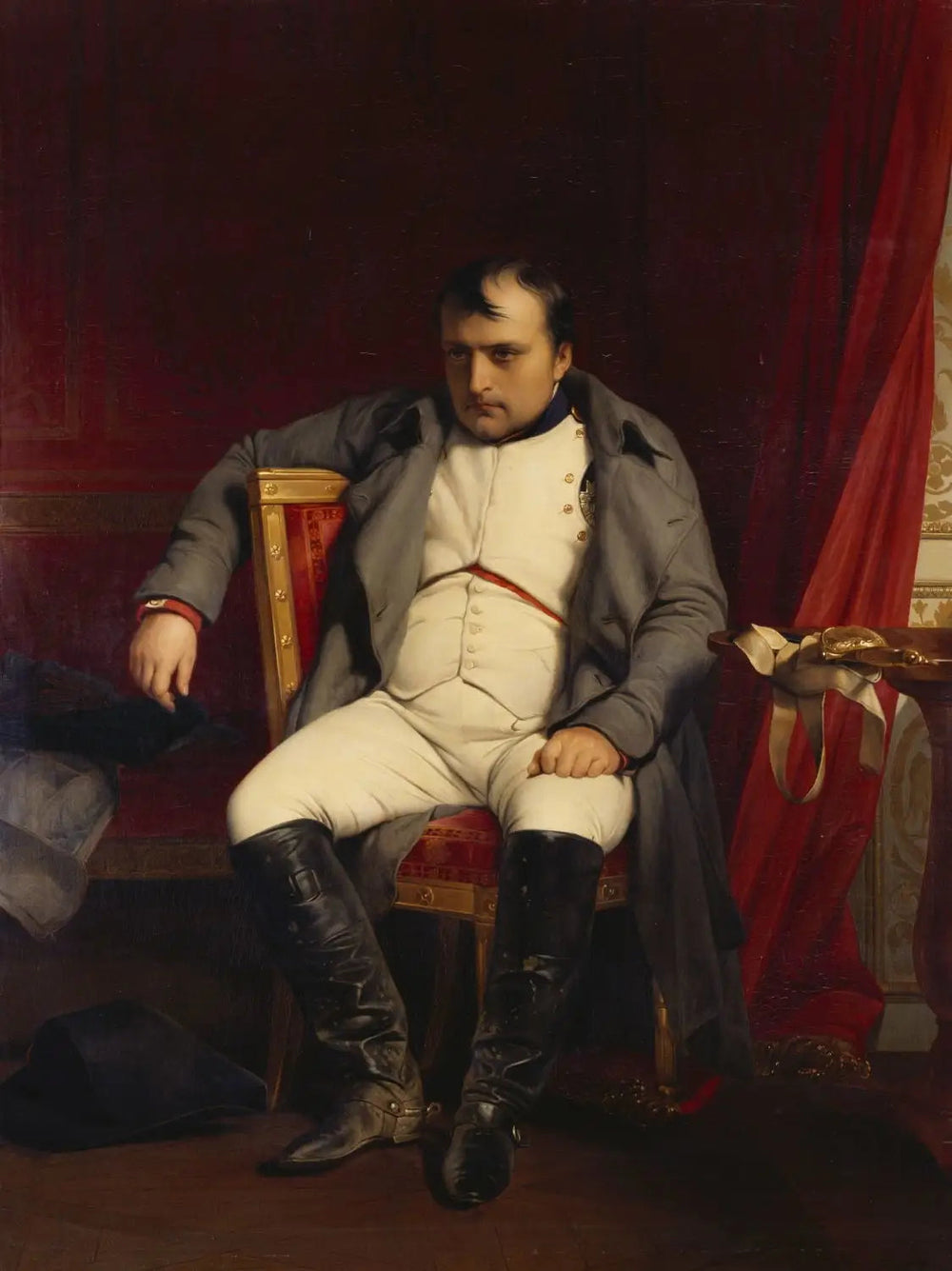 Napoléon Ier à Fontainebleau le 31 mars 1814 - Paul Delaroche image 1 reproduction réalisée par Alpha Reproduction