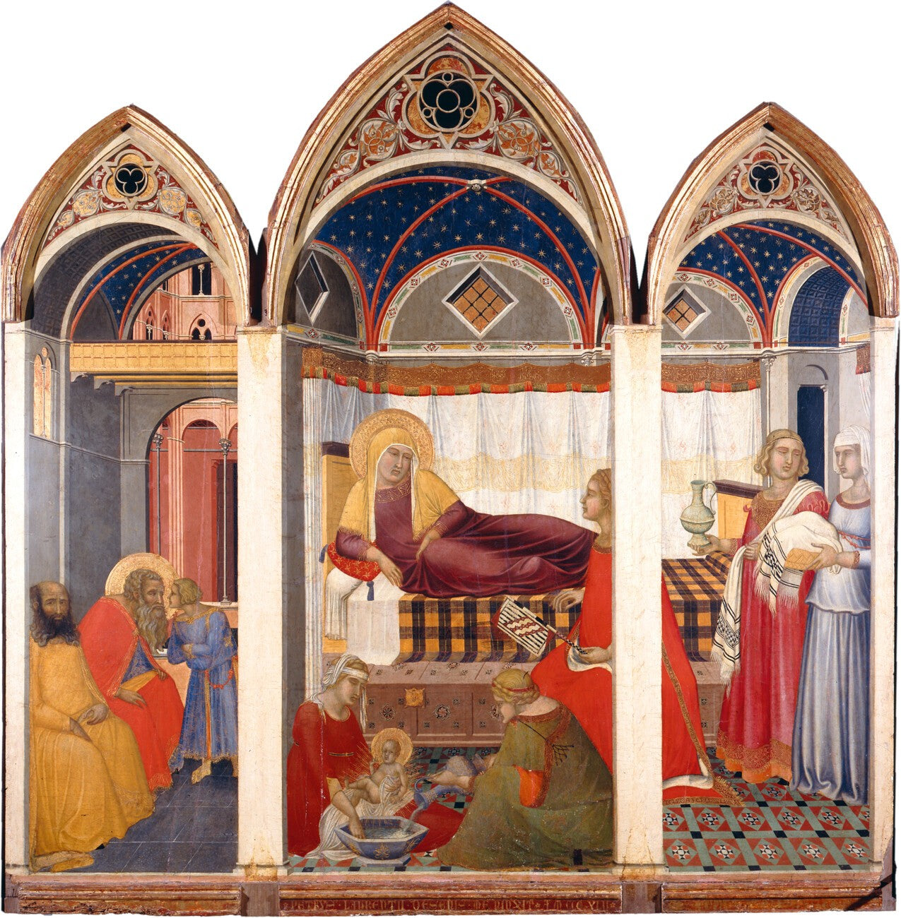Nativité de la Vierge - Pietro Lorenzetti image 1 copie peinte à la main à l’huile