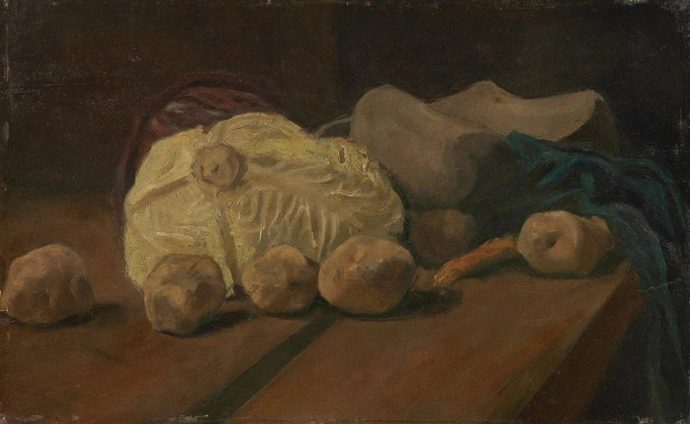 Nature morte au chou et aux sabots - Vincent van Gogh image 1 reproduction artisanale de tableau