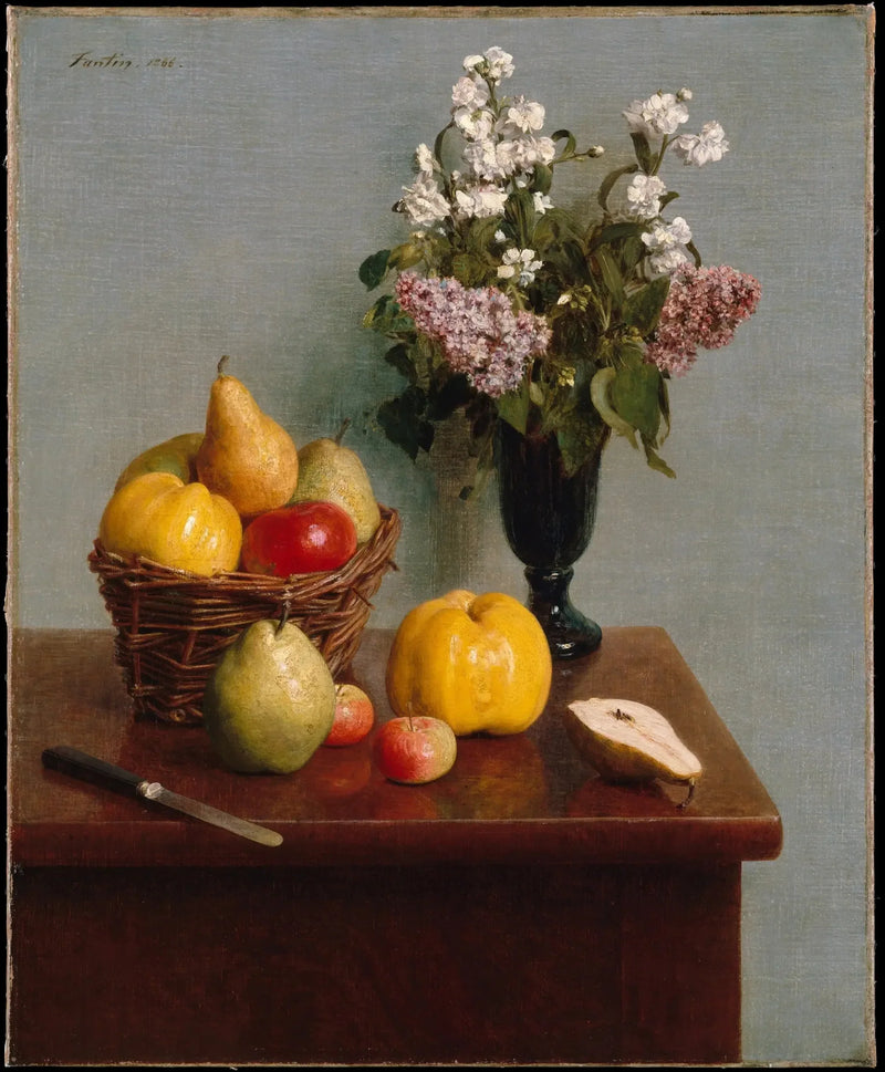 꽃과 과일이 있는 정물화 - 앙리 판탱-라투르

Source:
Nature morte aux fleurs et aux fruits - Henri Fantin-Latour