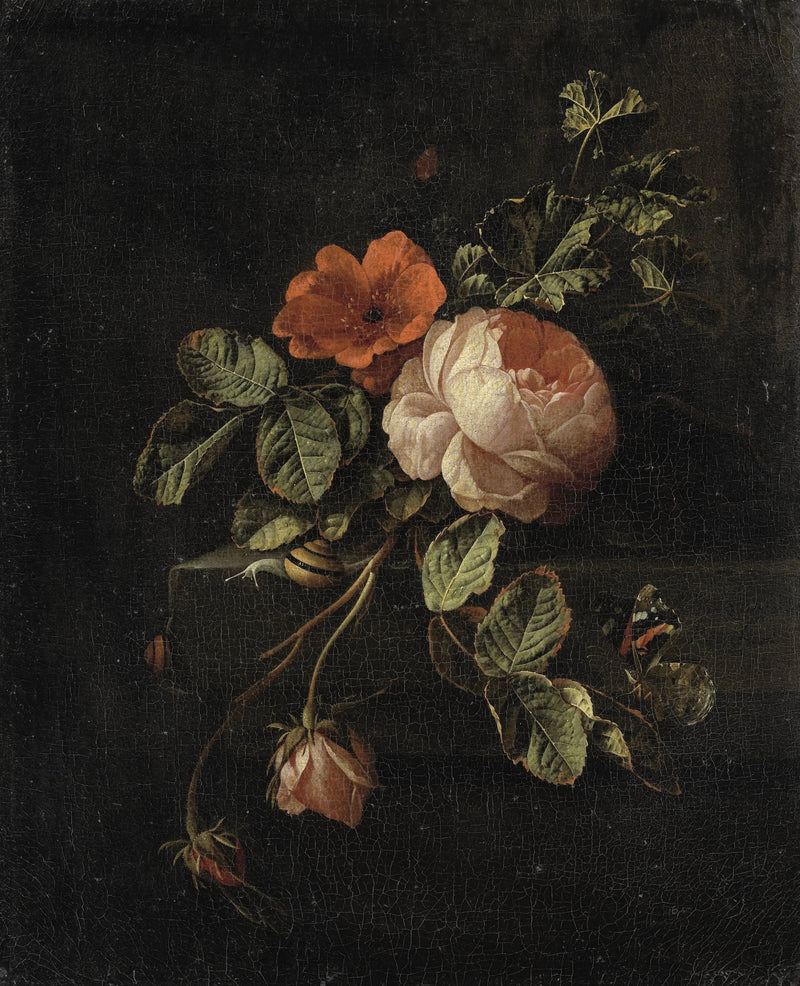 Nature morte aux roses - Elias van den Broeck