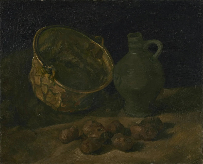 냄비와 놋쇠 주전자가 있는 정물 - Vincent van Gogh