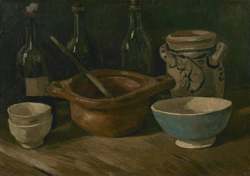 정물화와 도자기 및 병들 - Vincent van Gogh