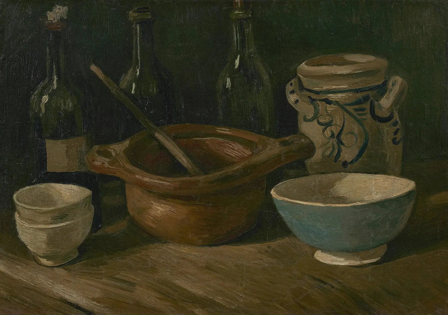 정물화와 도자기 및 병들 - Vincent van Gogh