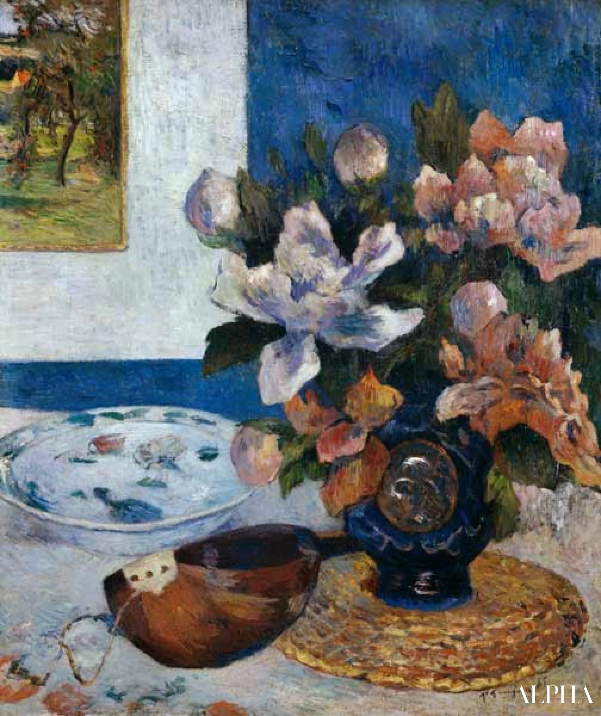 만돌린이 있는 정물 - Paul Gauguin - 고급 그림 및 회화 복제본