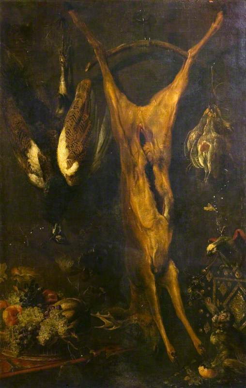 Nature morte avec un cerf mort - Frans Snyders image 1 reproduction de peinture à l’huile