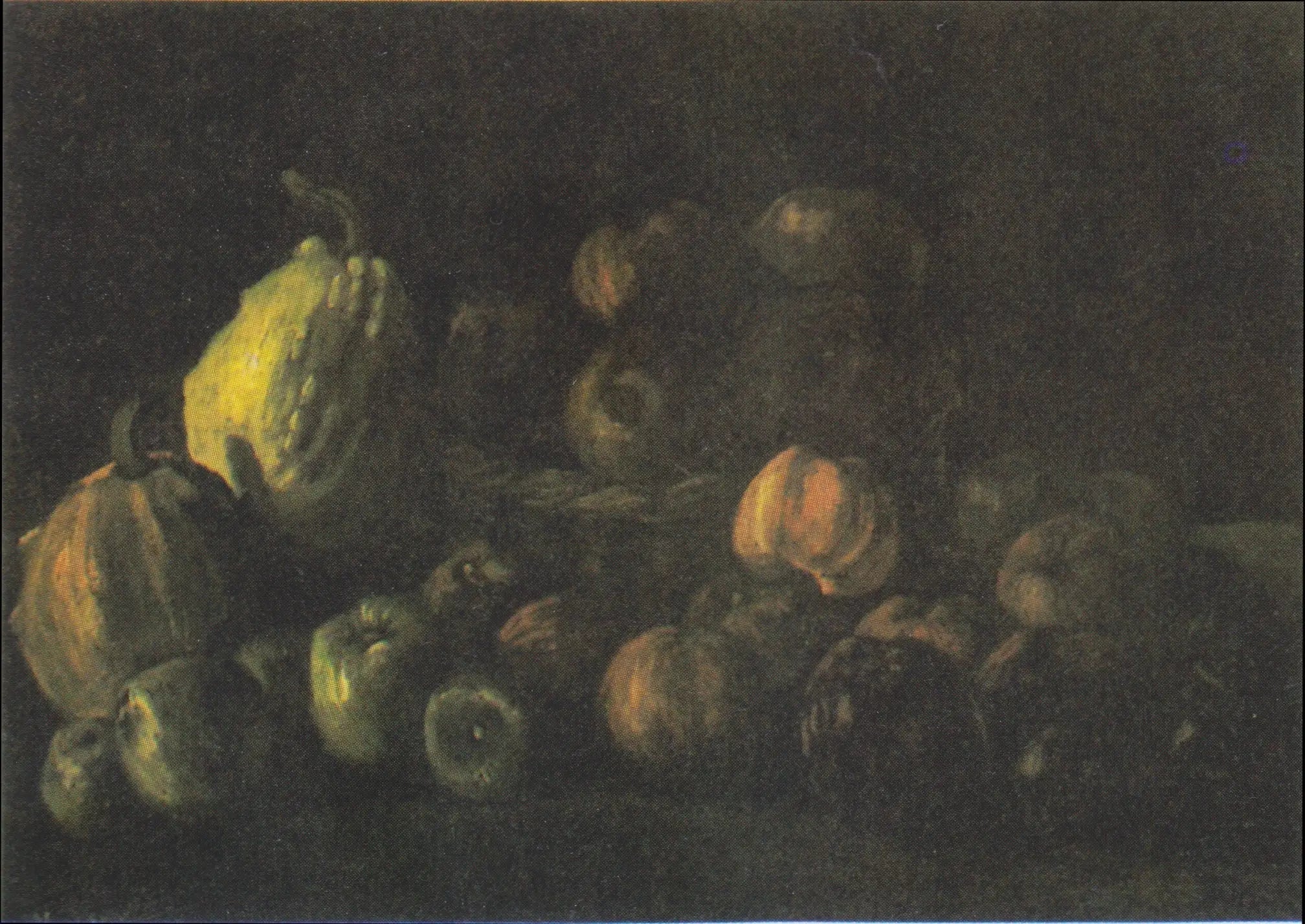 Nature morte avec un panier de pommes et deux citrouilles - Vincent van Gogh image 1 copie peinte à la main à l’huile