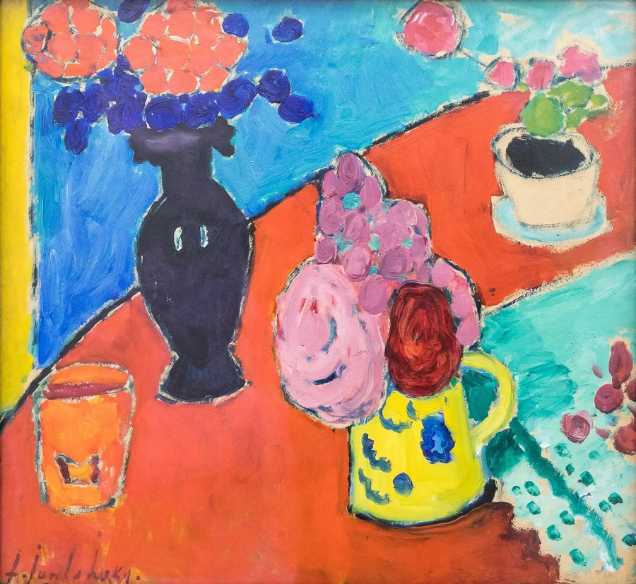 화병과 항아리가 있는 정물화 - 알렉세이 폰 자울렌스키

Source:
Nature morte avec vase et cruche - Alexej von Jawlensky