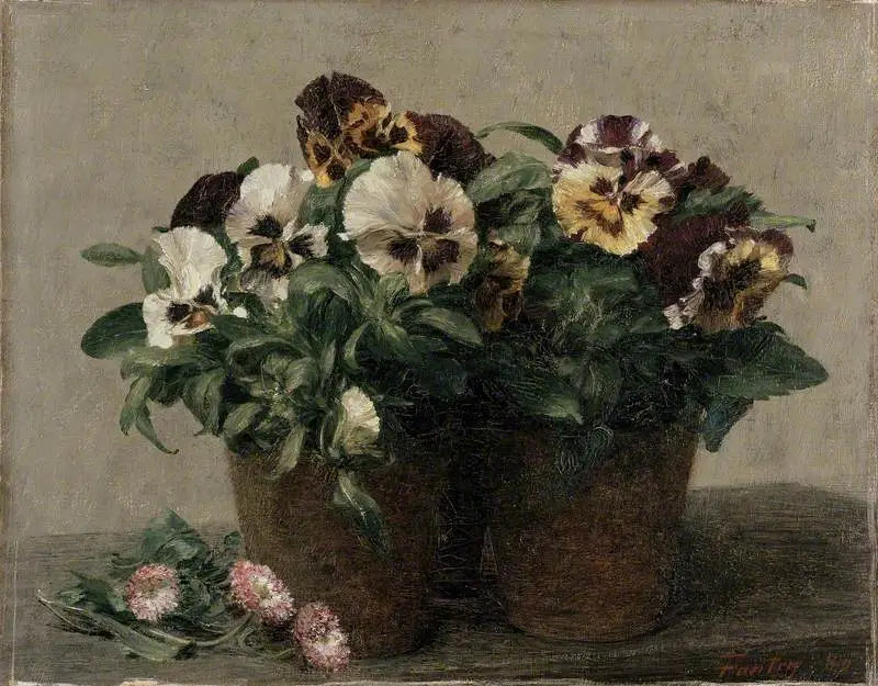 정물화: 사색과 데이지 - 앙리 판탱-라투르

Source:
Nature morte : pensées et marguerites - Henri Fantin-Latour