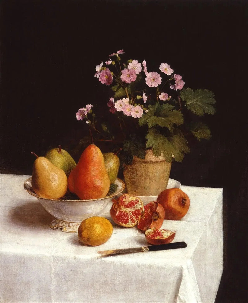 정물화 (프림버, 배, 석류) - 앙리 판탱-라투르

Source:
Nature morte (primevères, poires et grenades) - Henri Fantin-Latour