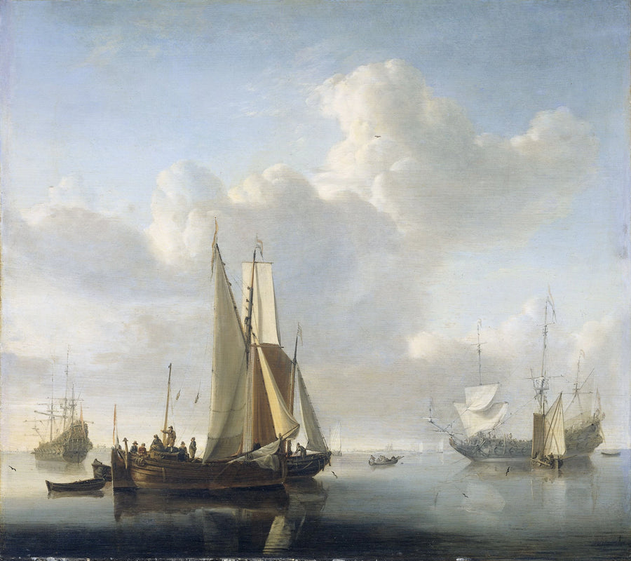 Navires au large des côtes - Willem Van de Velde le Jeune