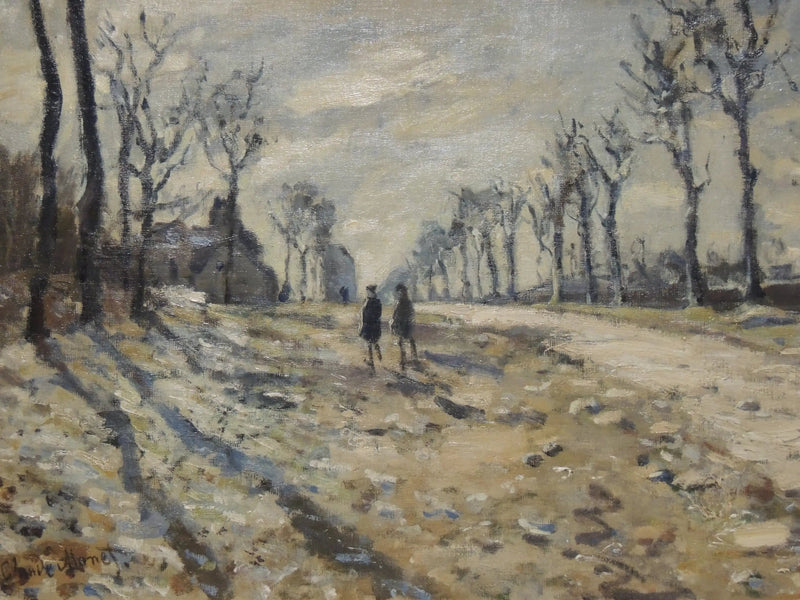 노을 속의 눈 - Claude Monet