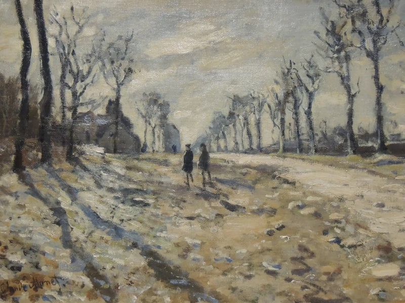 노을 속의 눈 - Claude Monet
