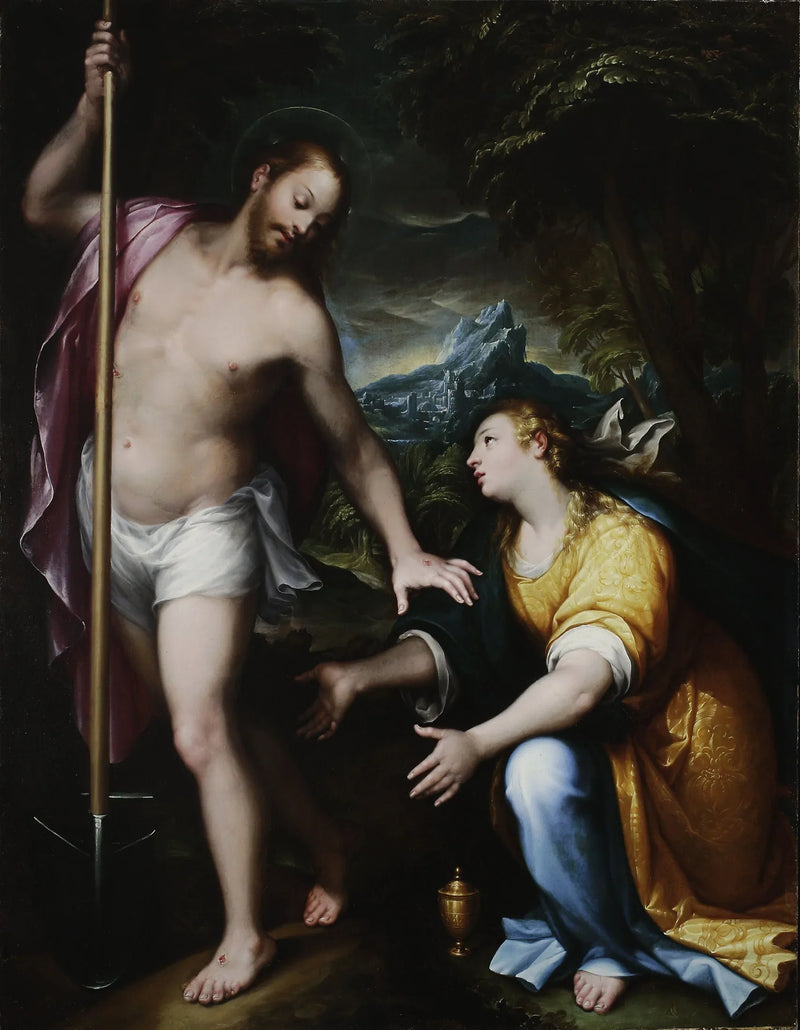 « Noli me tangere » – 부활한 그리스도가 마리아 마다레나에게 나타남 (요한복음 20:14-17) - Denis Calvaert