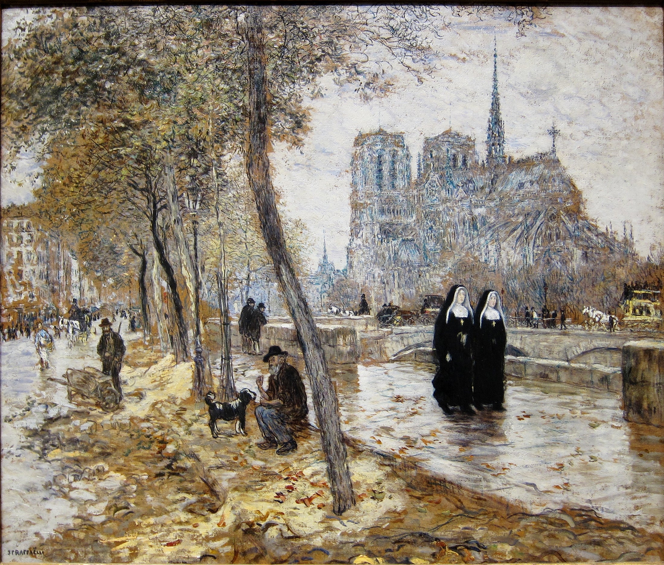 Notre-Dame de Paris - Jean-François Raffaëlli image 1 reproduction réalisée par Alpha Reproduction