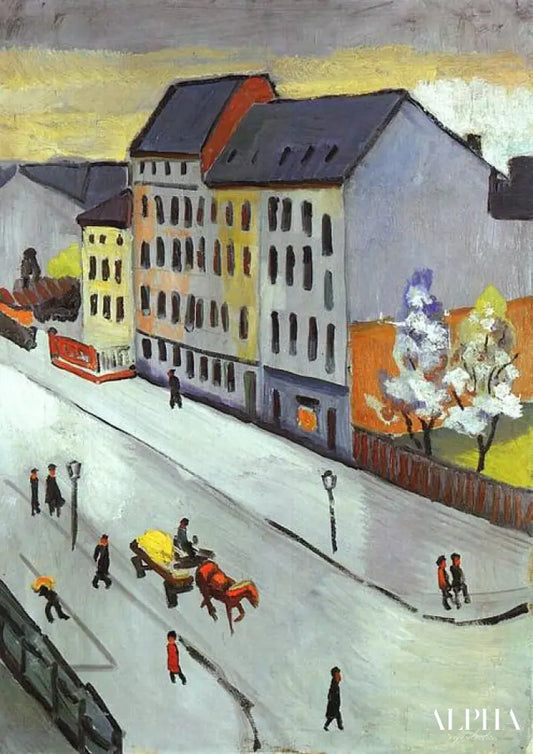 Notre route en gris - August Macke - Reproductions de tableaux et peintures haut de gamme