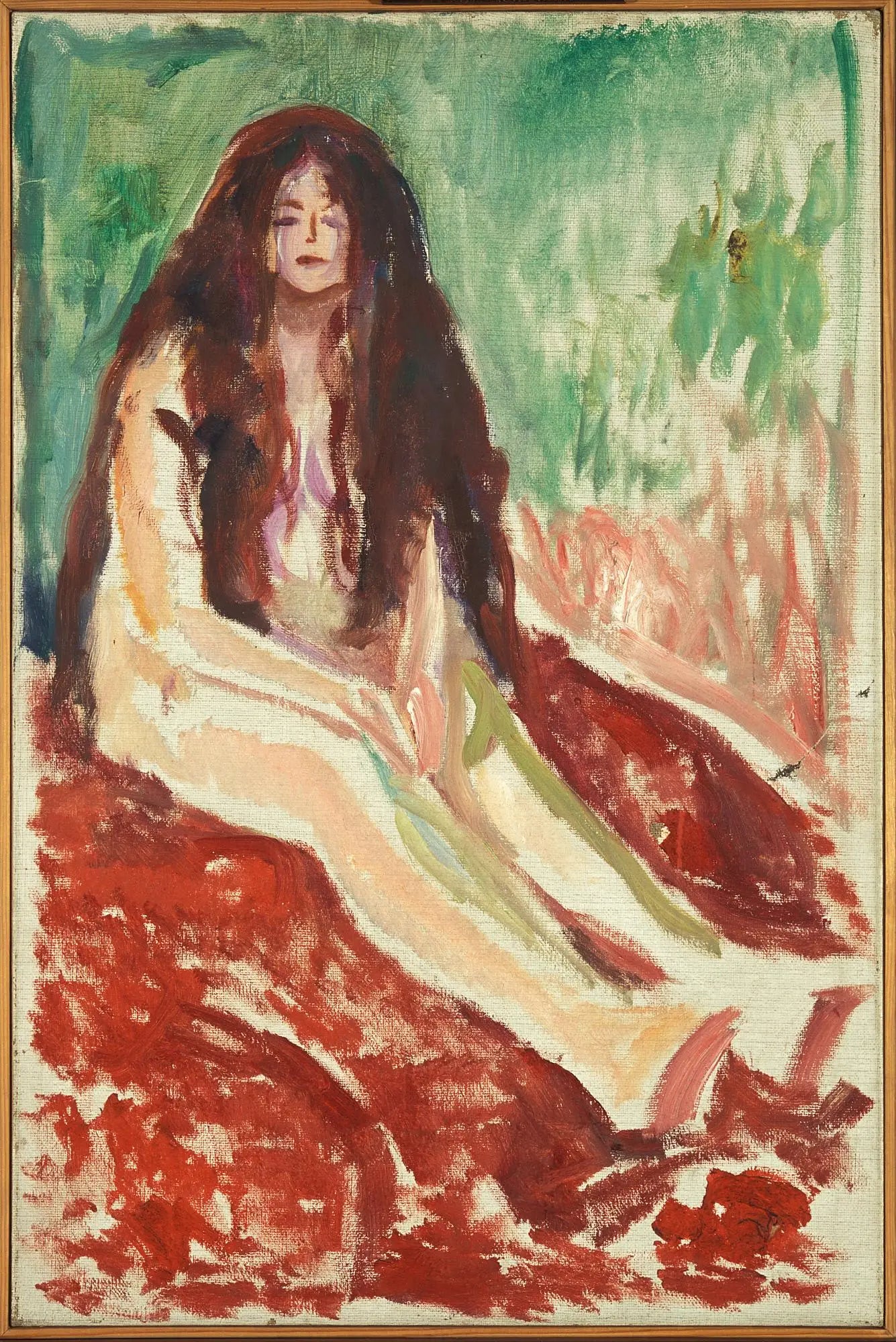 Reproduction du tableau « Nu assis - Edvard Munch » par Alpha Reproduction en peinture à l’huile